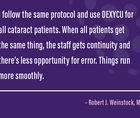Utilizing the First Intracameral Steroid for Cataract Surgery