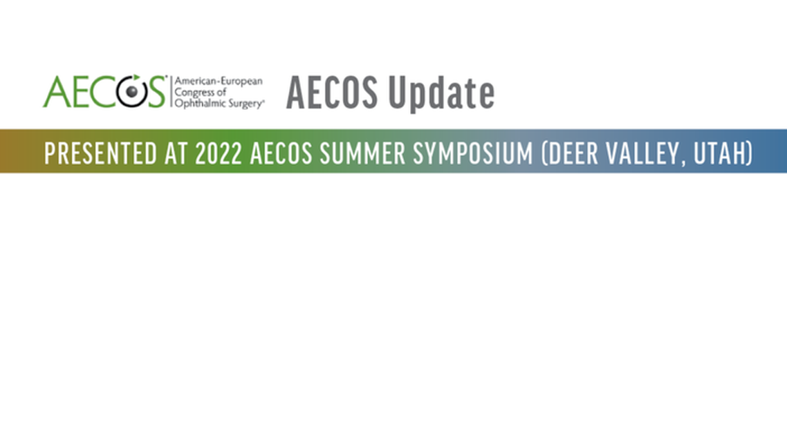 Retina Update for Anterior Segment Surgeons