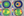 Figure 2. Corneal topography showing a decentered laser ablation.